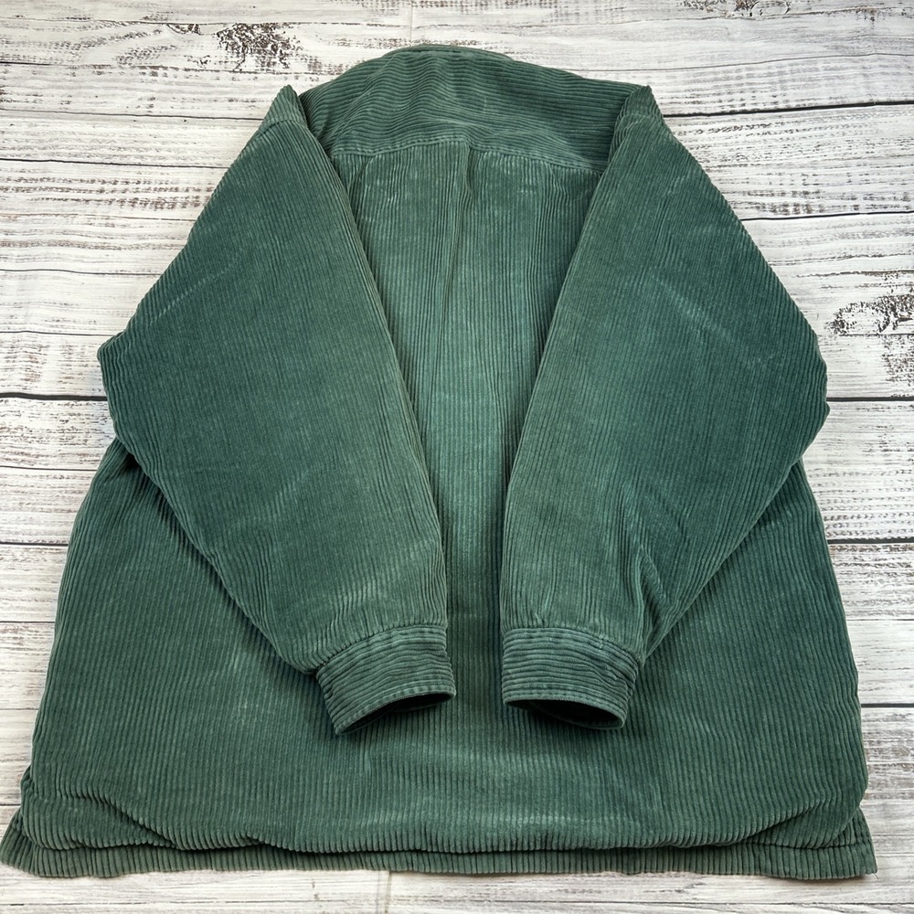 VTG Abercrombie & Fitch Co. Corduroy Long Sleeve Shirt Shacket Sz M Extra Rugged - Picture 8 of 9